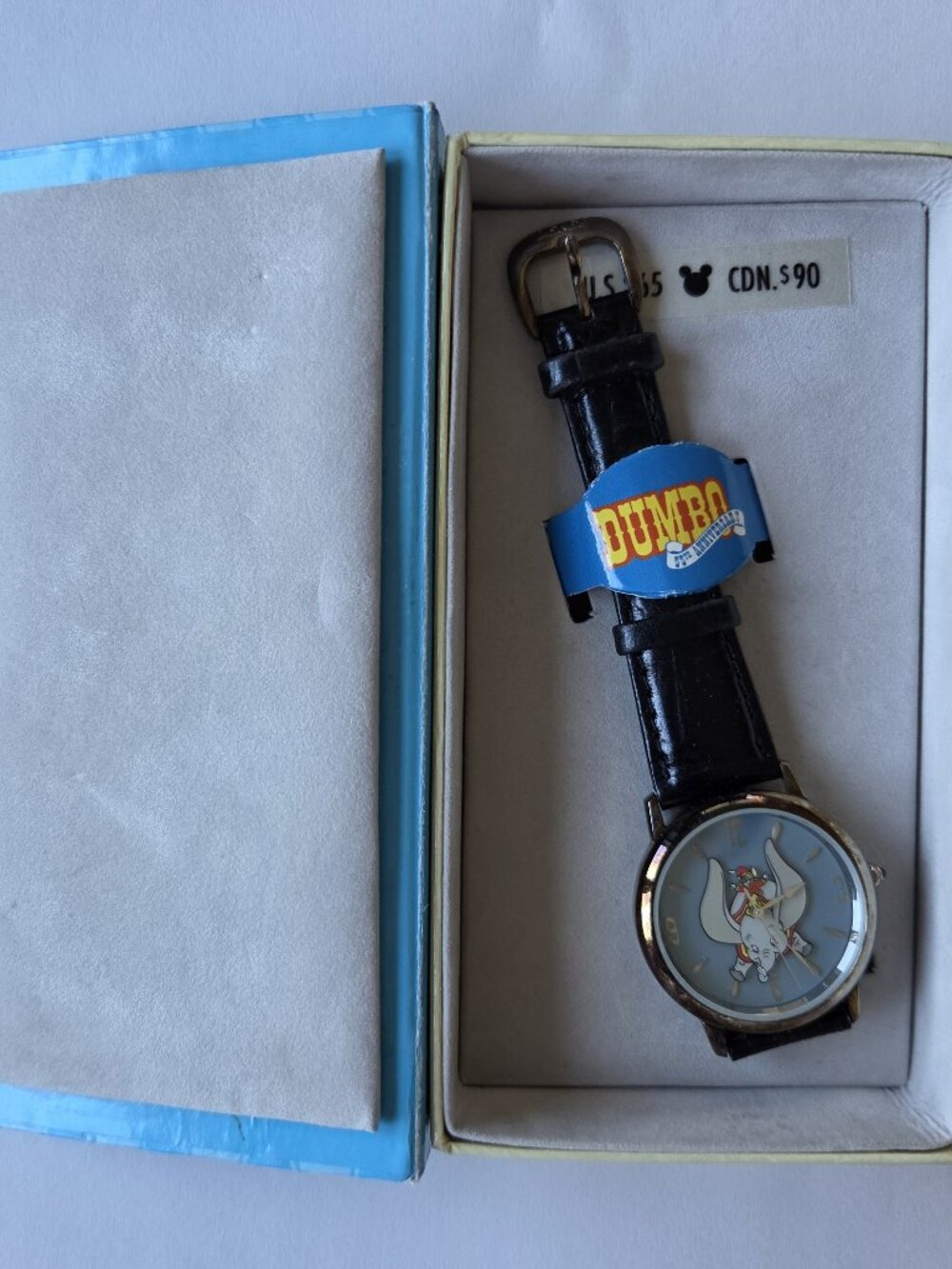 1996 Disney Store Limited Edition Dumbo & Timothy 55th Anniversary Watch NIB Tag